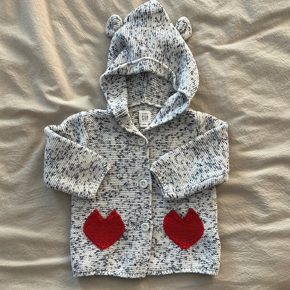 Baby Gap Heart Sweater - Picture 1 of 4